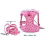 AUEAR, Soft Mesh Fabric Small Dog Vest Harness Girl Harness Leash Set Harness Leash Set for Small Dogs Puppy Vest Harness Cat Vest Harness Pink Color (Style B: Chest 11.8-19.7'', Neck 10'')