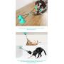 SOLIFEGOBLE Double Suction Cup Dog Toy, Pet Molar Bite Toy with Serrated Molar Stick