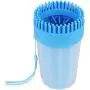 NHXTDWL Dog Paw Cleaner,Upgrade 2 in 1 Dog Paw Cleaner Cup for Cleaning, Massaging, Grooming & Brushing,Dog Brush with Soft Silicone Bristles Portable Pet Feet Cleaner for Medium Dogs (Blue)