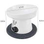 gutongyuan Raised Cat Bowls for Food and Water, Elevated Tilted Cervical Vertebra Protect Ceramic Cat Feeding Bowls with Mat