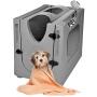 Pet Wash Enclosure with Splash Guard