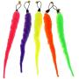 Batino 5pcs Pet Toy Caterpillar Kitten Toy Sticks Replacement Pack of Worms for Interactive Cat and Kitten Toy Wands