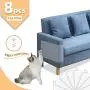 GAMURRY Pet Furniture Protector, 8 Pack Clear Cat Scratch Furniture Protector Pad Deterrent, Cat Scratch Deterrent Self-Adhesive Pads, Cover to Protect The Upholstery Furniture GAMURRY Pet Furniture Protector, 8 Pack Clear Cat Scratch Furniture Protector Pad Deterrent, Cat Scratch Deterrent Self-Adhesive Pads, Cover to Protect The Upholstery Furniture