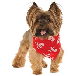 Rubies Skulls and Bones Pet Bandana