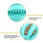 Legu Dog Toy Ball, chew bite Molar Toy Ball for pet Dogs, pet Food feeders IQ Training, Chewing Teeth Cleaning Ball(2.75 in) (Blue)