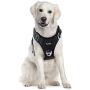 Funfox Dog Harness No Pull Pet Harness, Adjustable Dog Vest for Easy Walking, Breathable Oxford Material, Reflective Strips with Metal Front Clip for Control Small Medium Large Breed Dogs