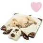 Moropaky Puppy Heartbeat Toy Puppy Bed Mat for Anxiety Relief, Behavioral Training Aid Toy for Dog Calming Sleeping Soother Cuddle