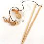 Pet Cat Toy Teaser Multi Color Bird Feather Goods for Cats Cat Catcher Teaser Stick Toys Cat Supplies