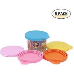 Super Design Pet Food Can Spoon,Long Handle and Special Curved Design,for Dog and Cat Can (S, 1 Pack of 5)