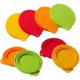 Silicone Pet Can Covers lids- 4 Pack for Pet Dog Cat Food Can Top One Size Fits All Standard Size Dog and Cat Can Tops Universal Silicone Can Lid Cover