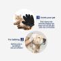 PETYSON Pet Grooming Glove (Right Hand) & Nail Clippers 2 Pack Set, Gentle Deshedding Brush Glove [Anti-bite] [Protect Skin] [Wear-Resistant] [Remove Hair] Suitable for Dog & Cat