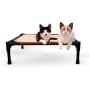 K&H Pet Products Comfy Pet Cot Elevated Pet Bed Small Chocolate/Tan 17'' x 22'' x 7''