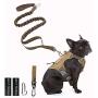 PETAGE Dog Harness and Dog Leash 6FT Heavy Duty Dog Leash with 2 Padded Handles