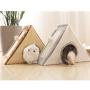 Eitchen Cat House & Scratcher Pads, Triangle Scratching Board, Cat Grinding Claws, Sisal Cat Climbing Frame, Cat Supplies Toys