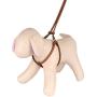 CollarDirect Rolled Leather Dog Harness Small Puppy Step-in Leash Set for Walking Pink Red White Blue Green Black Purple Beige Brown Yellow