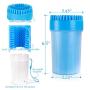 Dog Paw Cleaner with Towel, Portable Pet Cleaning Cup, Comfortable Silicone Dog Feet Cleaner, Dog Brush Cup for Pet Grooming