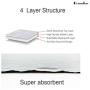 Bounabay Washable Pee Pads for Dogs, 4-Layer Fabric, Premium Stain Resistant Quick Absorbent Waterproof and Non-Slip Pad, Puppy Pads Dog Training Pad for Home, Travel