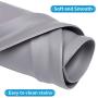 Pet Feeding Mat Cat & Dog Mats for Food & Water - Flexible and Easy to Clean Feeding Mat - Non-Slip Waterproof Feeding Mat for Dog Food & Water Bowls Nontoxic Rubber Gray…