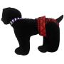 Barkertime Dog Diaper Suspender - Blue Stripes Adjustable Suspender to Keep Dog Diapers On