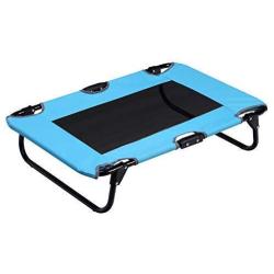 Portable Folding Pet Cot Rest Bed for Pets Up to 50 Lbs, Space-Saving Easy to Clean up 29.9 x 23.2 x 6.7 inches