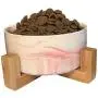 Ceramic Elevated Dog Food or Water Bowl-No Spill or Tip Over-Pet Food Water Feeder Dish-Stylish Marble Finish- Sold with Cotton Gift Bag Ceramic Elevated Dog Food or Water Bowl-No Spill or Tip Over-Pet Food Water Feeder Dish-Stylish Marble Finish- Sold with Cotton Gift Bag