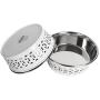 American Pet Supplies Set of 2 Deep Feeder Modern Farmhouse Bowls for Puppies and Dogs