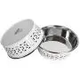 American Pet Supplies Set of 2 Deep Feeder Modern Farmhouse Bowls for Puppies and Dogs