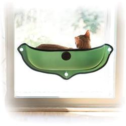 K&H PET PRODUCTS EZ Mount Window Bed Kitty Sill - Mounts to Virtually Any Glass Window or Door, Multiple Colors