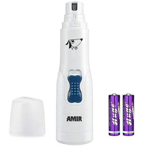 (2020 Upgraded) AMIR Pet Nail Grinder Dog Paws Clippers with 3 Grinding Ports, Premium Electric Pet Fingernail Grooming Kits for Small Dogs & Cats (Batteries Included) (2020 Upgraded) AMIR Pet Nail Grinder Dog Paws Clippers with 3 Grinding Ports, Premium Electric Pet Fingernail Grooming Kits for Small Dogs & Cats (Batteries Included)