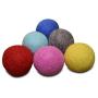 Comfy Pet Supplies Set of 6-100% Wool Felt Ball Toys for Cats and Kittens, Handmade Colorful Eco-Friendly Cat Wool Balls