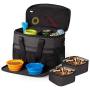Unicreate Dog Travel Bag for Dog -Weekend Tote Organizer Bag for Dogs Travel-Incudes 1xDog Pet Travel Bag,2xDog Food Carrier Bag,2xPet Silicone Collapsible Bowls