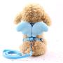 K.T Dog Cat Pet Leash Harness Collar Set with Angel Wings for Small Medium Dogs Pets