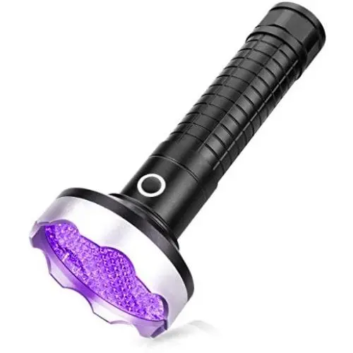 Beike Black Light UV Flashlight, 108 LED 395nm Ultraviolet Blacklight Detector for Detect Dog Urine, Scorpions, Stains, Bed Bug and Harmful Fluorescence