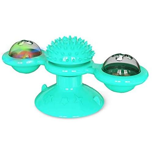 MiaoKa Cat Toy,Windmill Turntable Teasing Scratching Tickle Hair Brush Pet Accessories