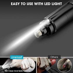 oneisall Dog Nail Grinder Clippers Upgraded 2 Speed Pet Nail Trimmer for Dogs & Cats with LED Lighting
