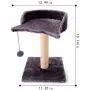 VARWANEO Cat Scratching Post for Small Kitty,with Sisal Covered Climbing Activity Tower Natural Jute Fiber 2-in-1 Scratching Post and Bed VARWANEO Cat Scratching Post for Small Kitty,with Sisal Covered Climbing Activity Tower Natural Jute Fiber 2-in-1 Scratching Post and Bed