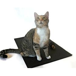 Feline Yogi Cat Yoga Mat with Cat Toy. Cat Scratcher, Bed, Activity Play Mat with Catnip Toy.