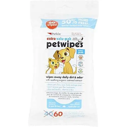 Petkin PetWipes Valu-Pak 60 count Petkin PetWipes Valu-Pak 60 count