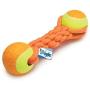 Large Dog Toys Orange Ruff Rope Mega Tennis Ball Tuggers Durable Fetch 12'' Long