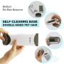 Pet Hair Remover - 1 Double-Sided Standard-Size, 1 Travel Pet Hair Removal Brush, Self-Cleaning Base - Remove Cat and Dog Fur, Lint, Fluff from Carpet, Car Seat, Couch, Clothing, Bedding, Fabric