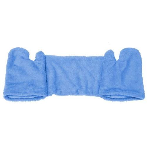 Cuddle Me Dry Doggie Drying Towel with SnapOn Mitts, Blue