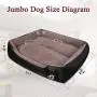 Utotol Warming Dog Beds, Rectangle Washable Pet Bed with Firm Breathable Cotton for Cats, Sleeping Orthopedic Bed Utotol Warming Dog Beds, Rectangle Washable Pet Bed with Firm Breathable Cotton for Cats, Sleeping Orthopedic Bed
