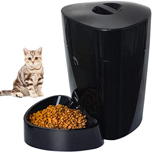 Companet Smart Pet Feeder Automatic Feeder 4.0 L Electric Dry Food Container Timed Dog Cat Dispenser Timer Programmable 1-6 Meals 15 Portions Control per Day for Dog Cat Small & Medium Pets