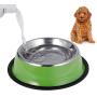 CEREALY 3 Color Dog Bowl Stainless Steel Cat Feeder Bowl Water Bowl with Non-Slip Rubber Base Easy to Clean Pets Feeding Accessories for Small Dogs Cats Pets Kittens Ppuppy Rabbits Hamsters