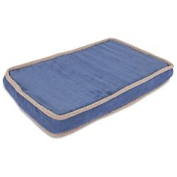 Aspen Pet Orthopedic Plush Quilted Bed, Colors May Vary, 28 x 38 Inches