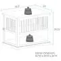 Casual Home Wooden Large Pet Crate, End Table, White Casual Home Wooden Large Pet Crate, End Table, White