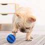 MTOM Best Bite-Resistant Dog Molar Ball, Dog Treat Toy Ball, Used for IQ Training of Big and Small Dogs, Dog Tooth Cleaning, Playing, Chewing, Interaction (Blue)