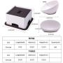 X@HE Tall Ceramic Dog Bowls Elevated, Adjustable Raised Dog Bowls Set, Standing Pet Feeding Dishes for Medium Large Breeds,White