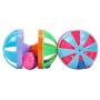 ocijf179 Cat Toy Pet Cat Kitten Dumbbell Bell Ball Scratch Training Game Interactive Playing Toy - Random Color