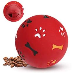 Vaburs Dog Toy Ball, Dog IQ Treat Ball Durable Interactive Treat Dispensing Dog Toys for Small Medium Large Dogs Pets Chewing Teeth Training and Playing